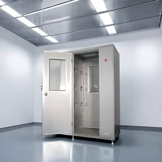 All Stainless Steel Automatic Interlock Flb-1A One Person Two Side Air Shower